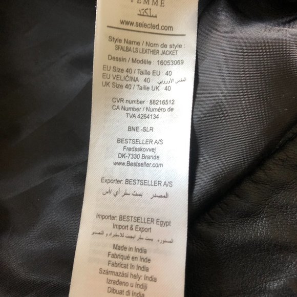 French Leather Jacket - Very similar to Sezane - Picture 7 of 7